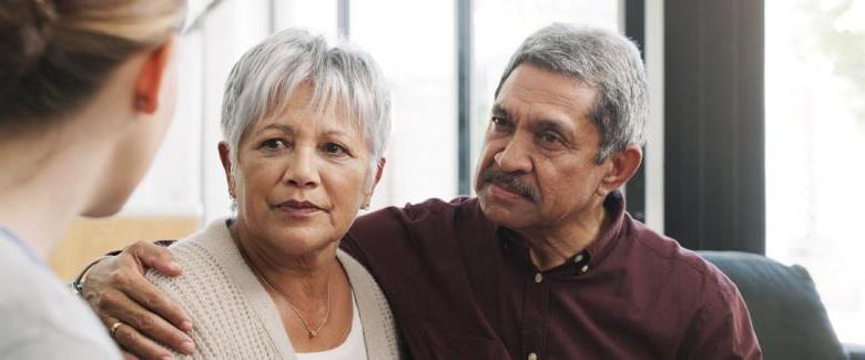 Older couple in counseling